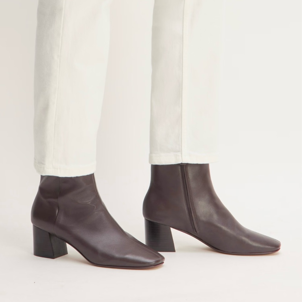 NEW Everlane Dark Brown Leather The Day‎ Boot in Size 10